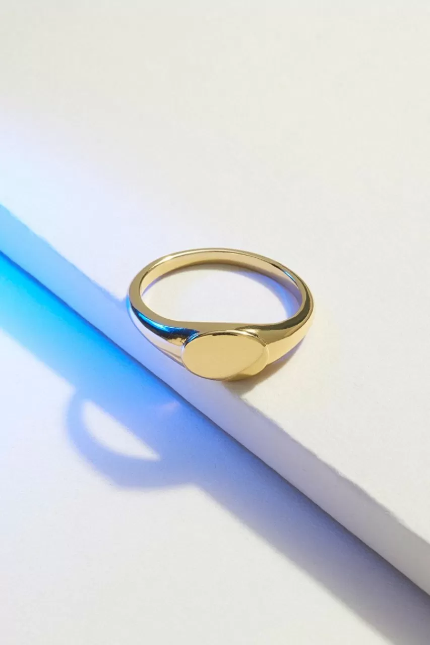 Francesca's Demi-Fine Plated Signet Ring
