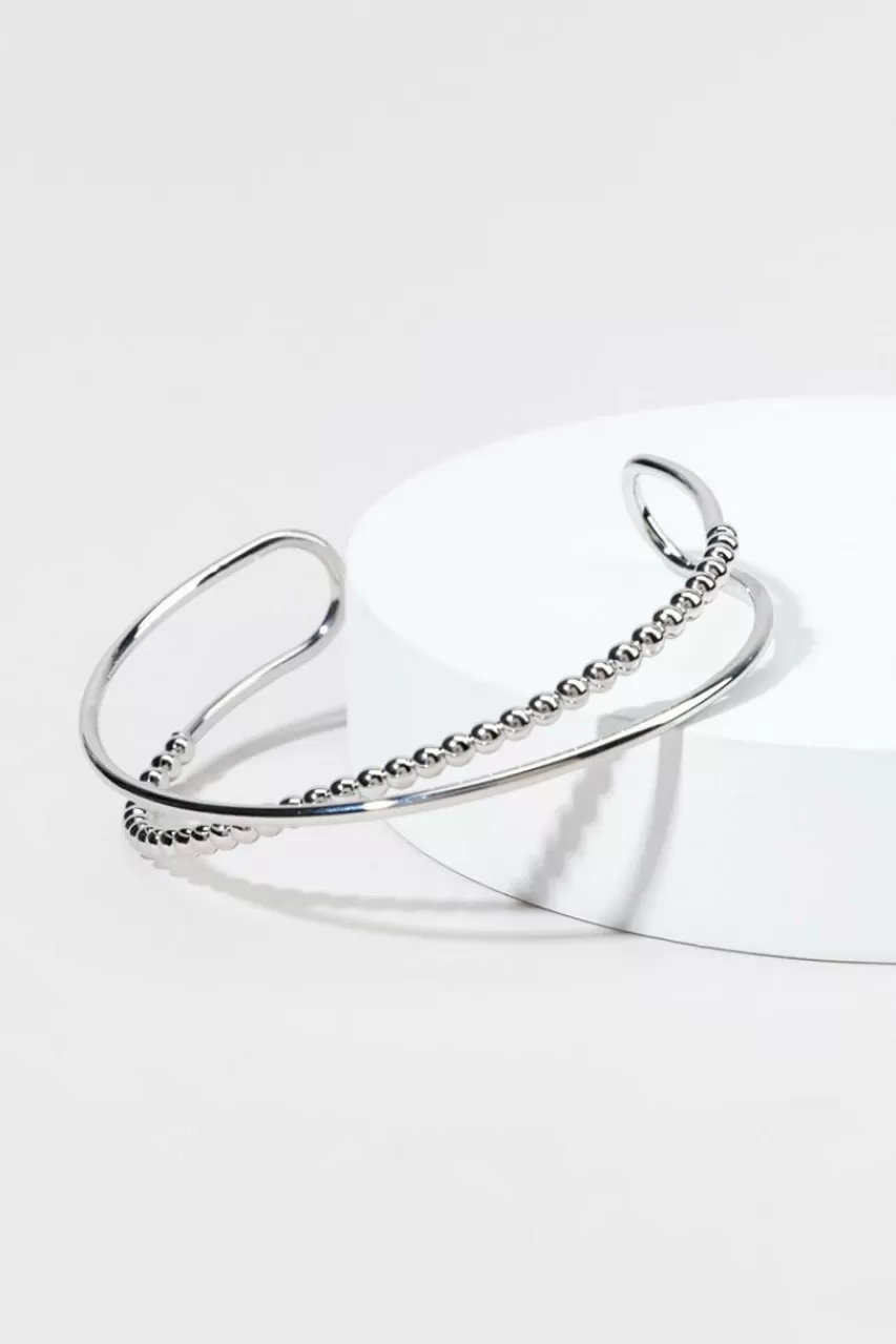 Francesca's Destiny Cross Over Metal Cuff