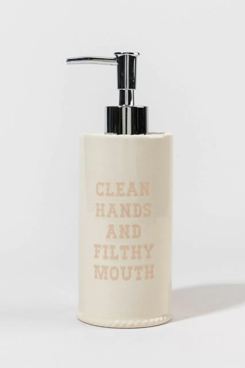 Francesca's Dirty Mouth Ceramic Soap Dispenser