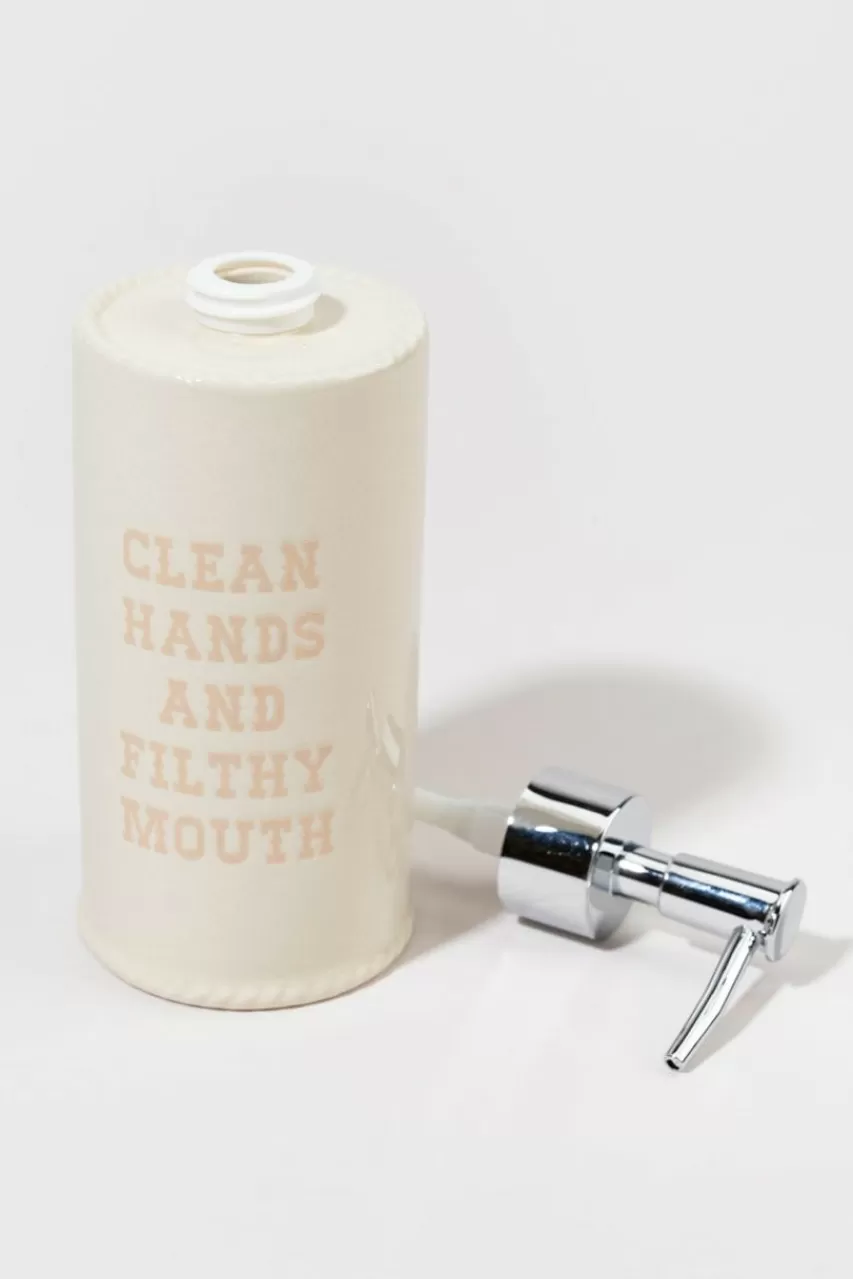 Francesca's Dirty Mouth Ceramic Soap Dispenser