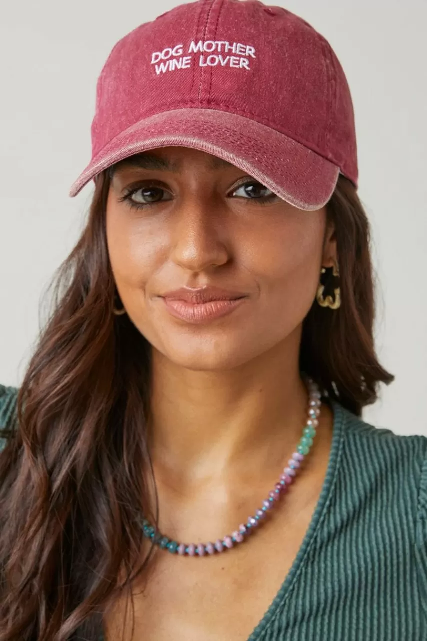Francesca's Dog Mother, Wine Lover Baseball Hat