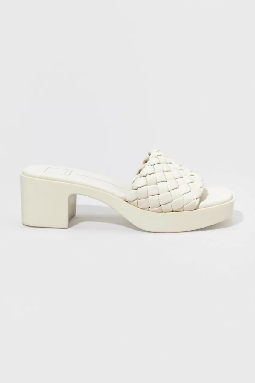 Francesca's Dolce Vita Goldy Thick Braided Platform Sandals