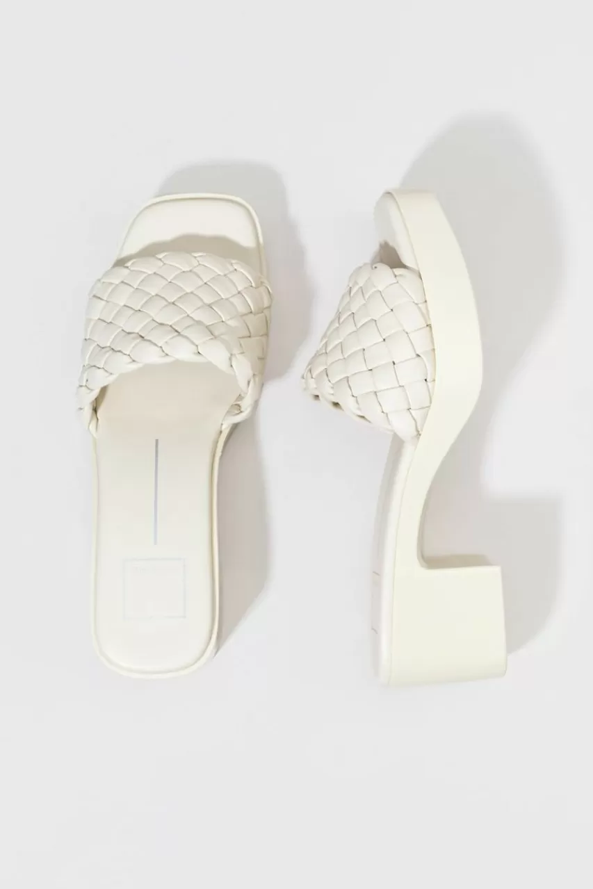 Francesca's Dolce Vita Goldy Thick Braided Platform Sandals