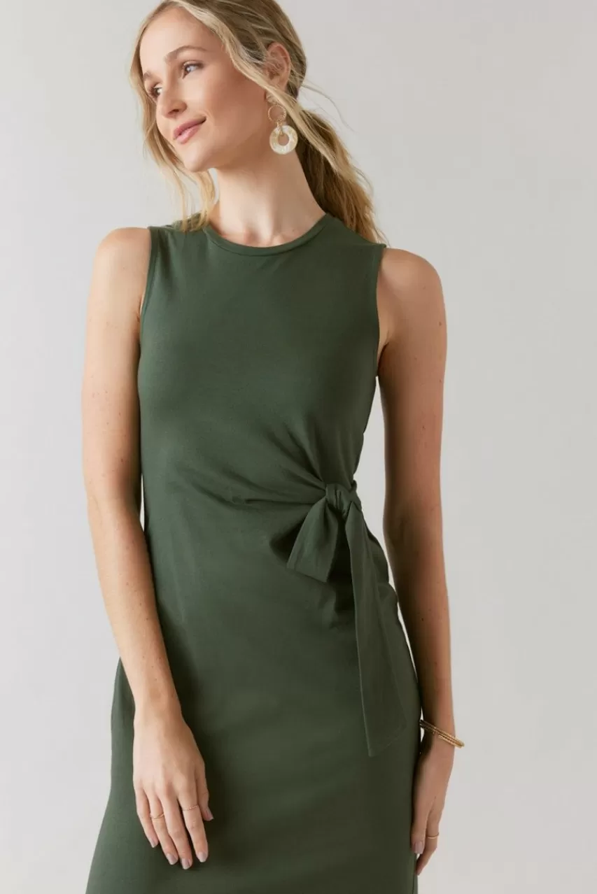 Francesca's Dora Side Knot Midi Dress