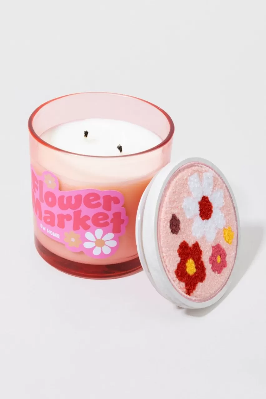 Francesca's Dw Home Flower Market Rug Top Scented Candle