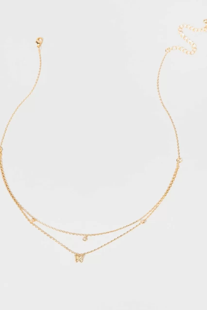 Francesca's Elaine Station And Pendant Necklace
