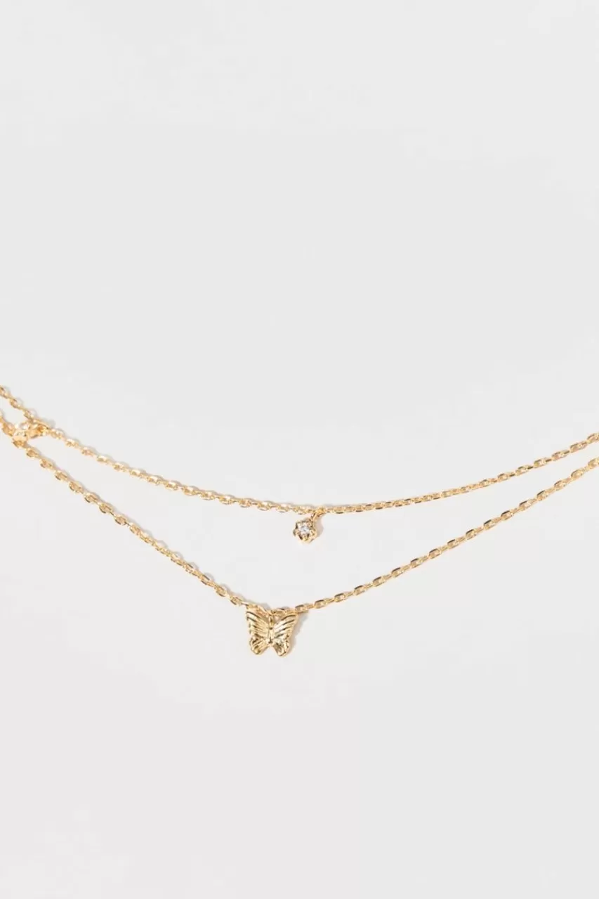 Francesca's Elaine Station And Pendant Necklace