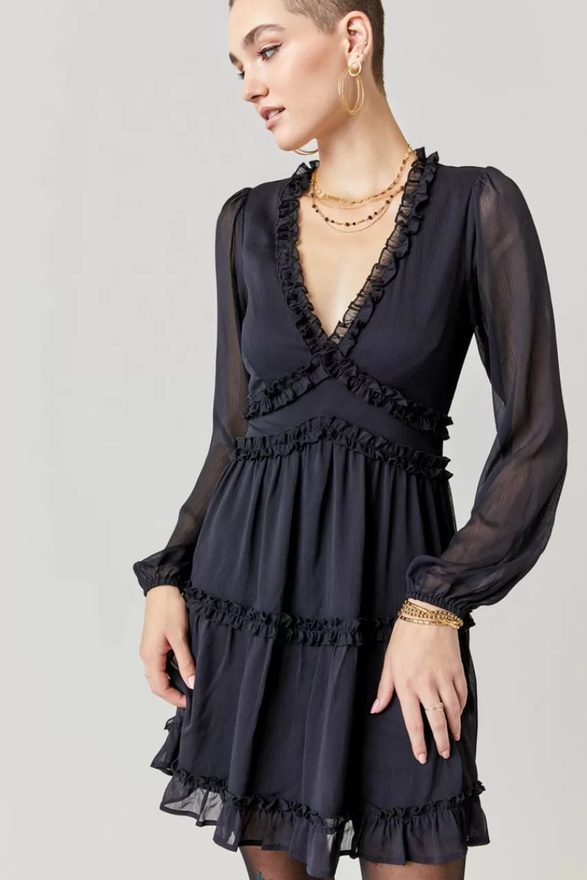 Francesca's Ella Ruffle Mini Dress