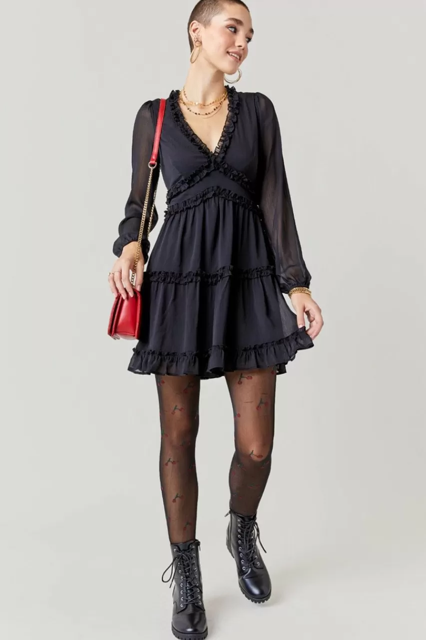 Francesca's Ella Ruffle Mini Dress