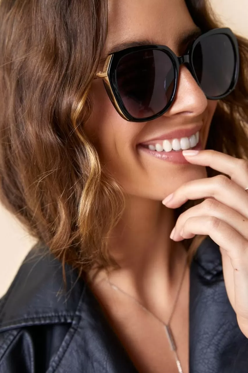 Francesca's Elsie Oversized Round Sunglasses