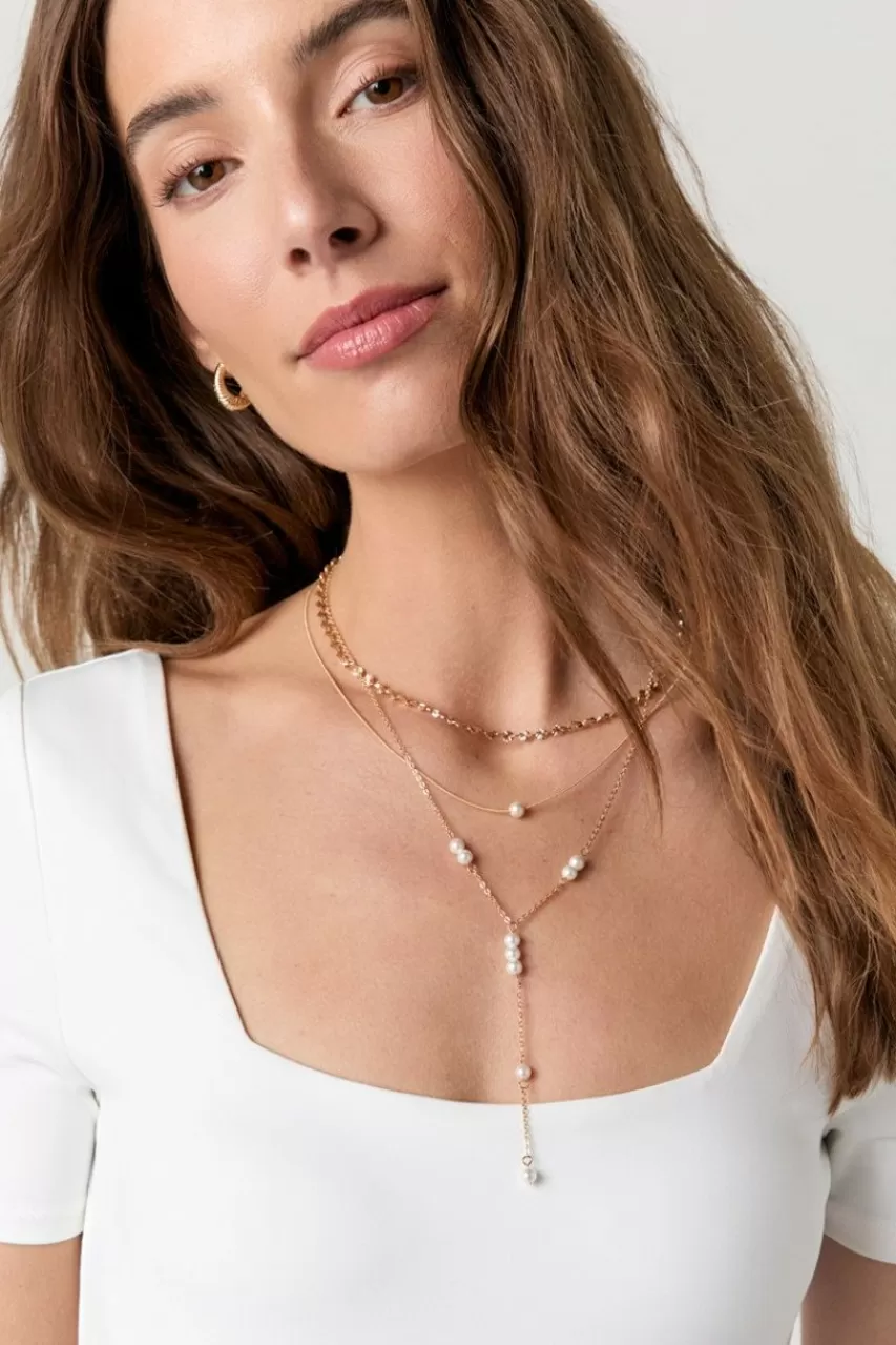 Francesca's Emily Pearl And Layering Necklace
