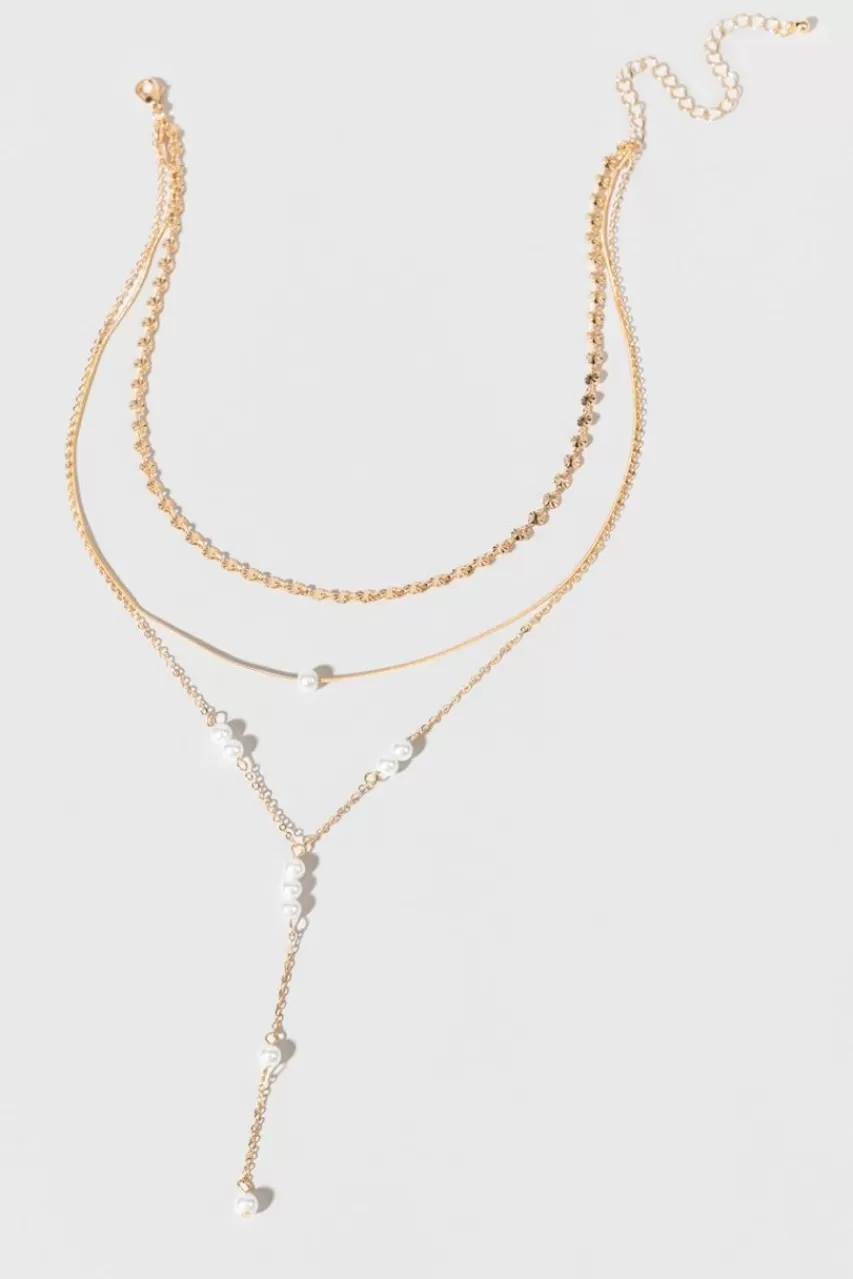 Francesca's Emily Pearl And Layering Necklace