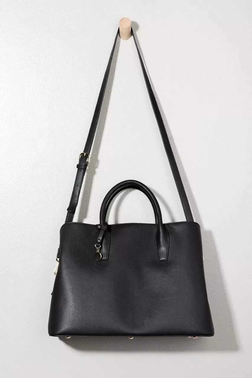 Francesca's Emily Saffiano Leather Tote Bag