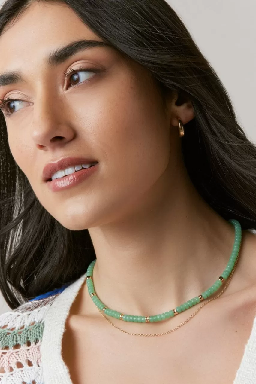Francesca's Erin Multi Layer Bead Necklace