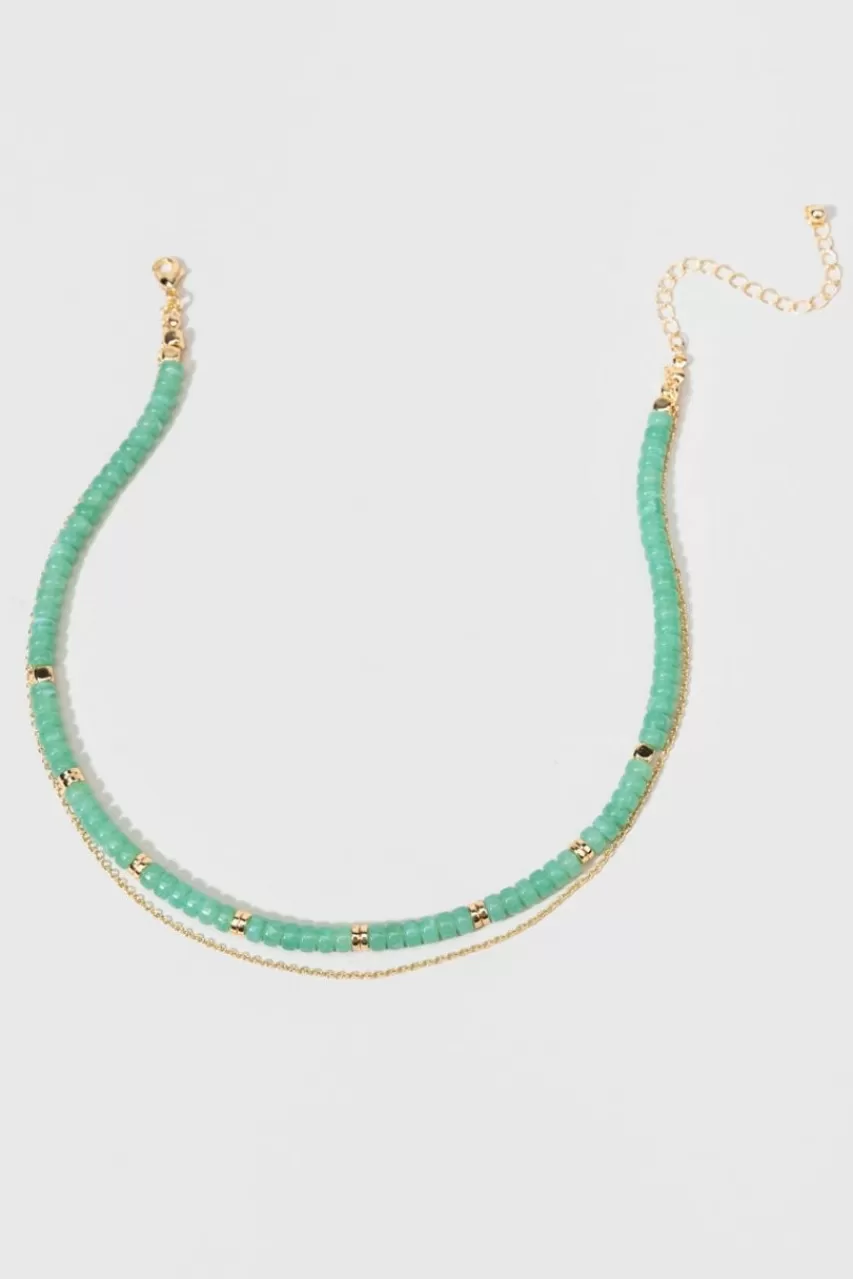 Francesca's Erin Multi Layer Bead Necklace