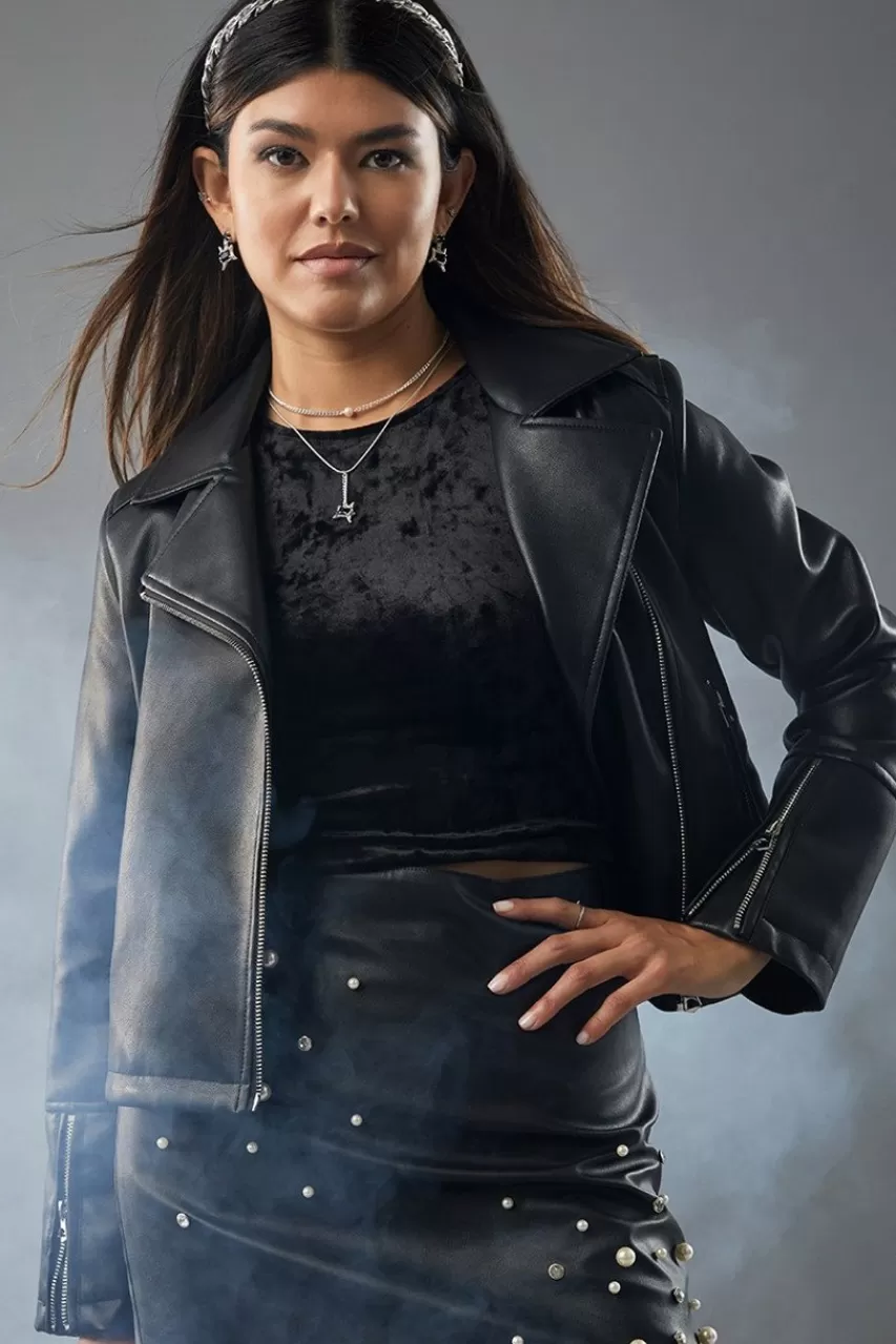 Francesca's Evette Moto Jacket