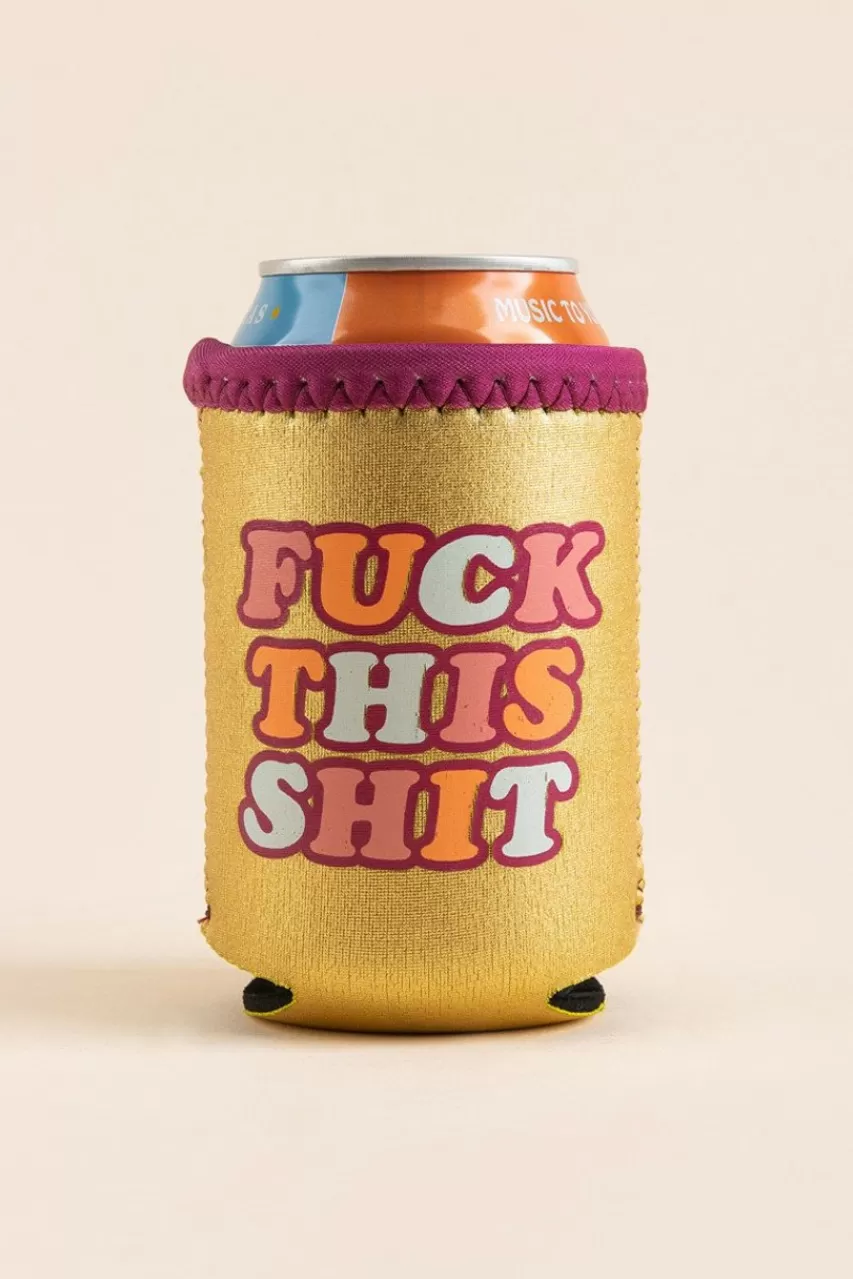 Francesca's F*Ck This Sh*T Metallic Drink Sleeve