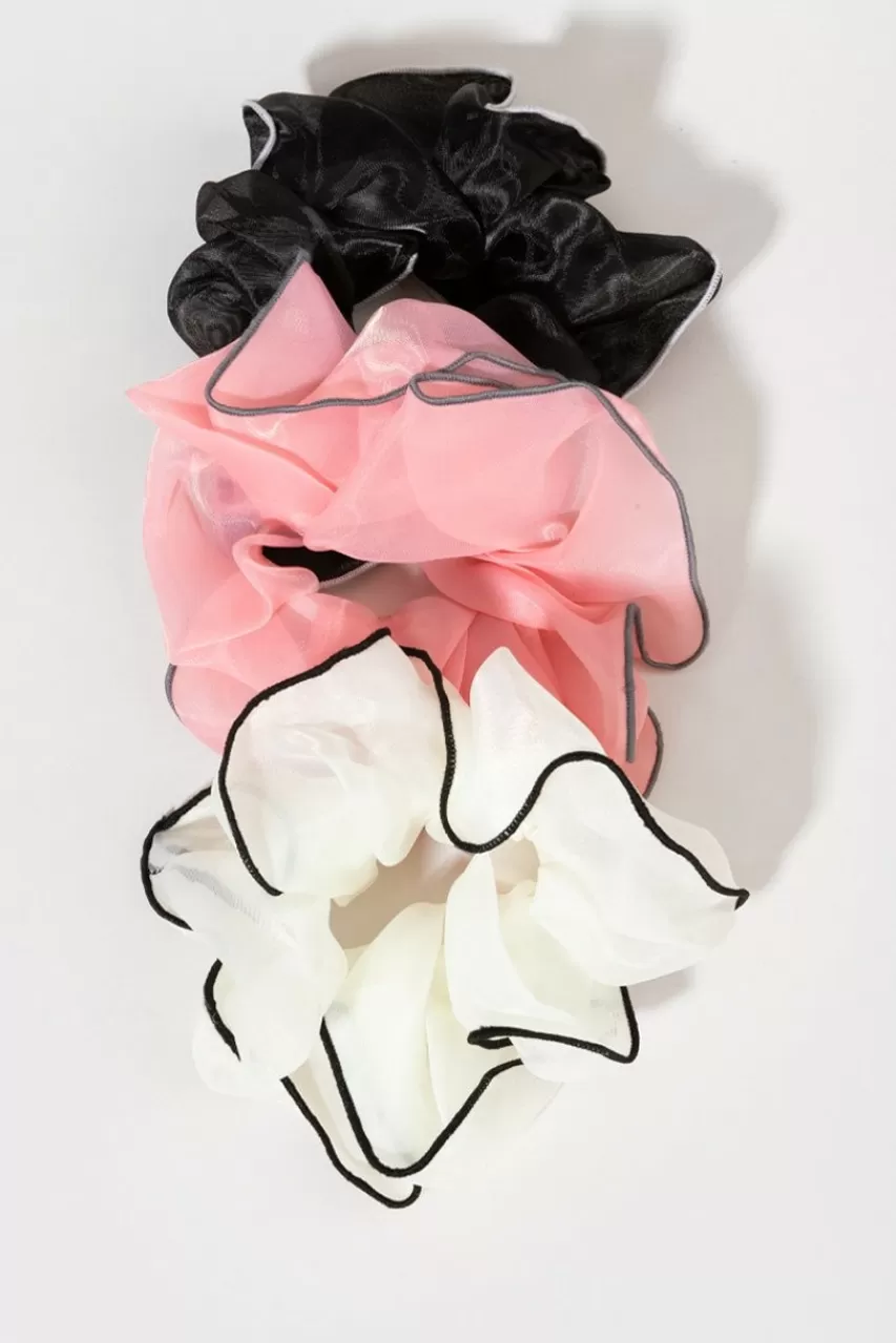 Francesca's Felicia Large Organza Scrunchie Set