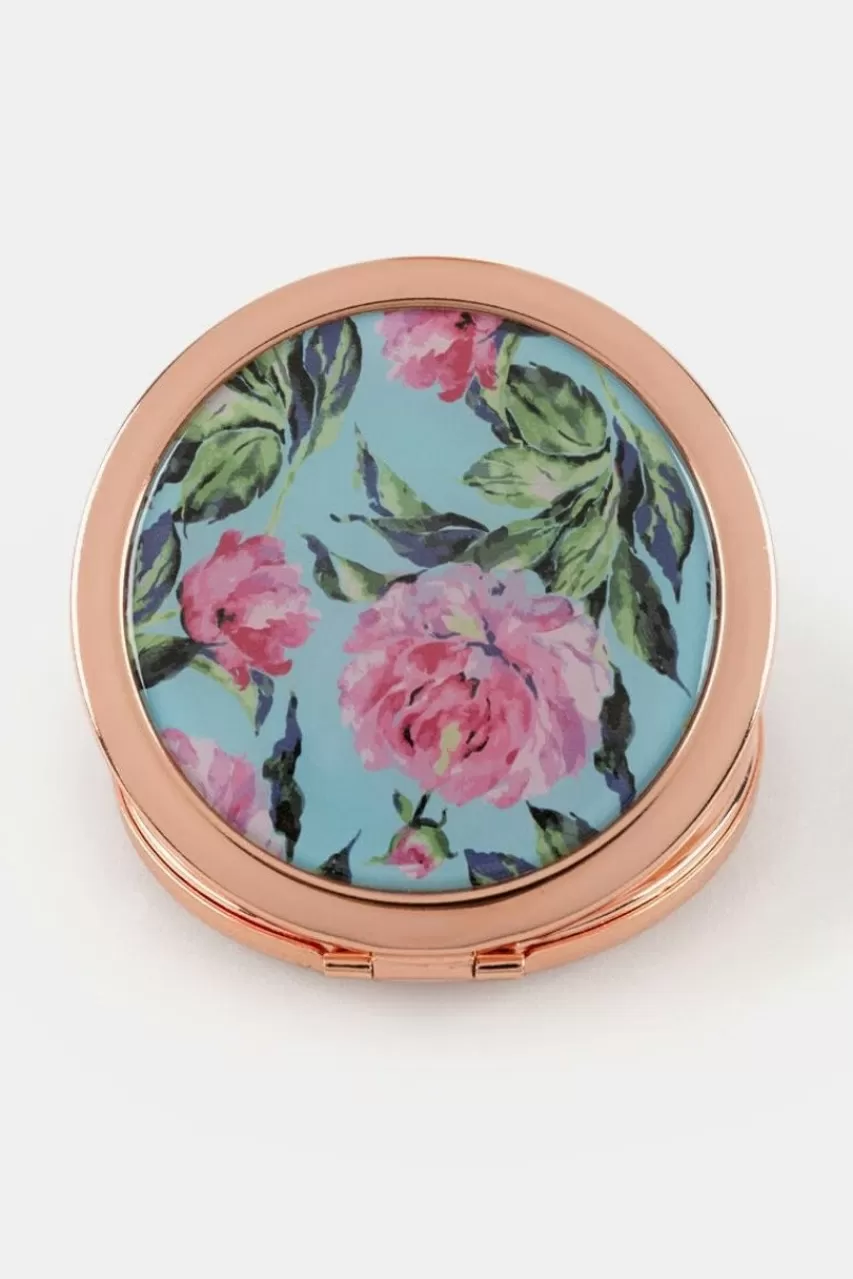 Francesca's Floral Compact Mirror