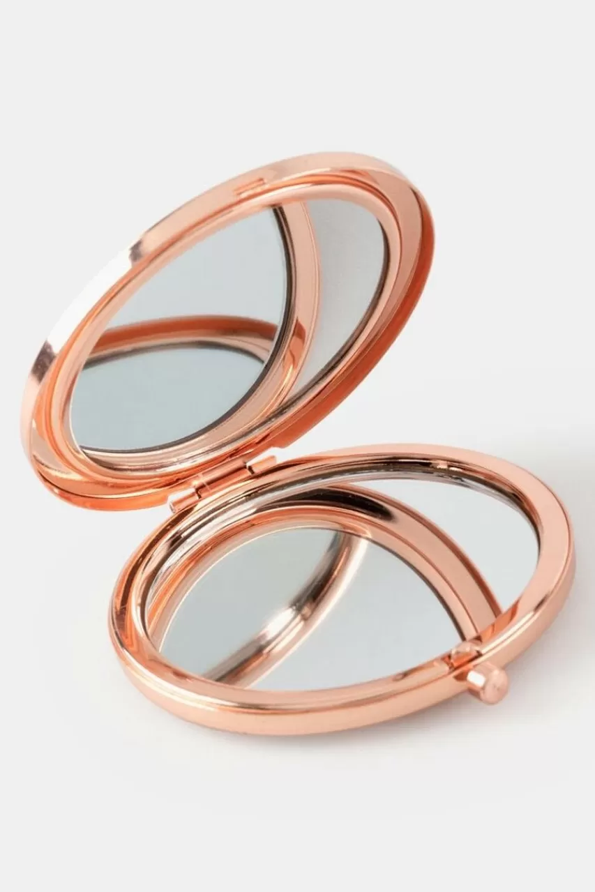 Francesca's Floral Compact Mirror