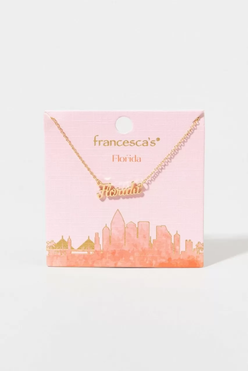 Francesca's Florida State Pendant Necklace