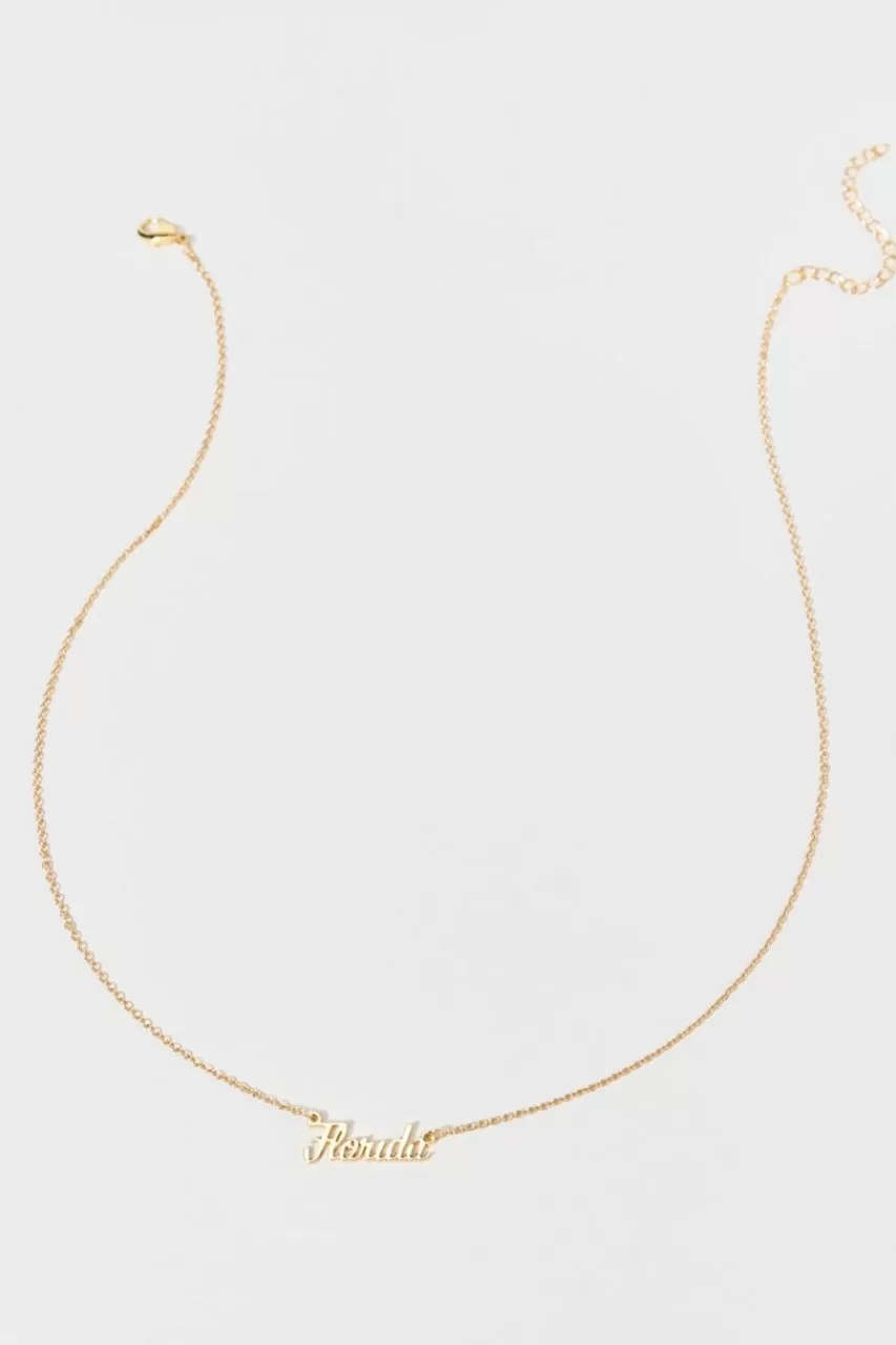 Francesca's Florida State Pendant Necklace