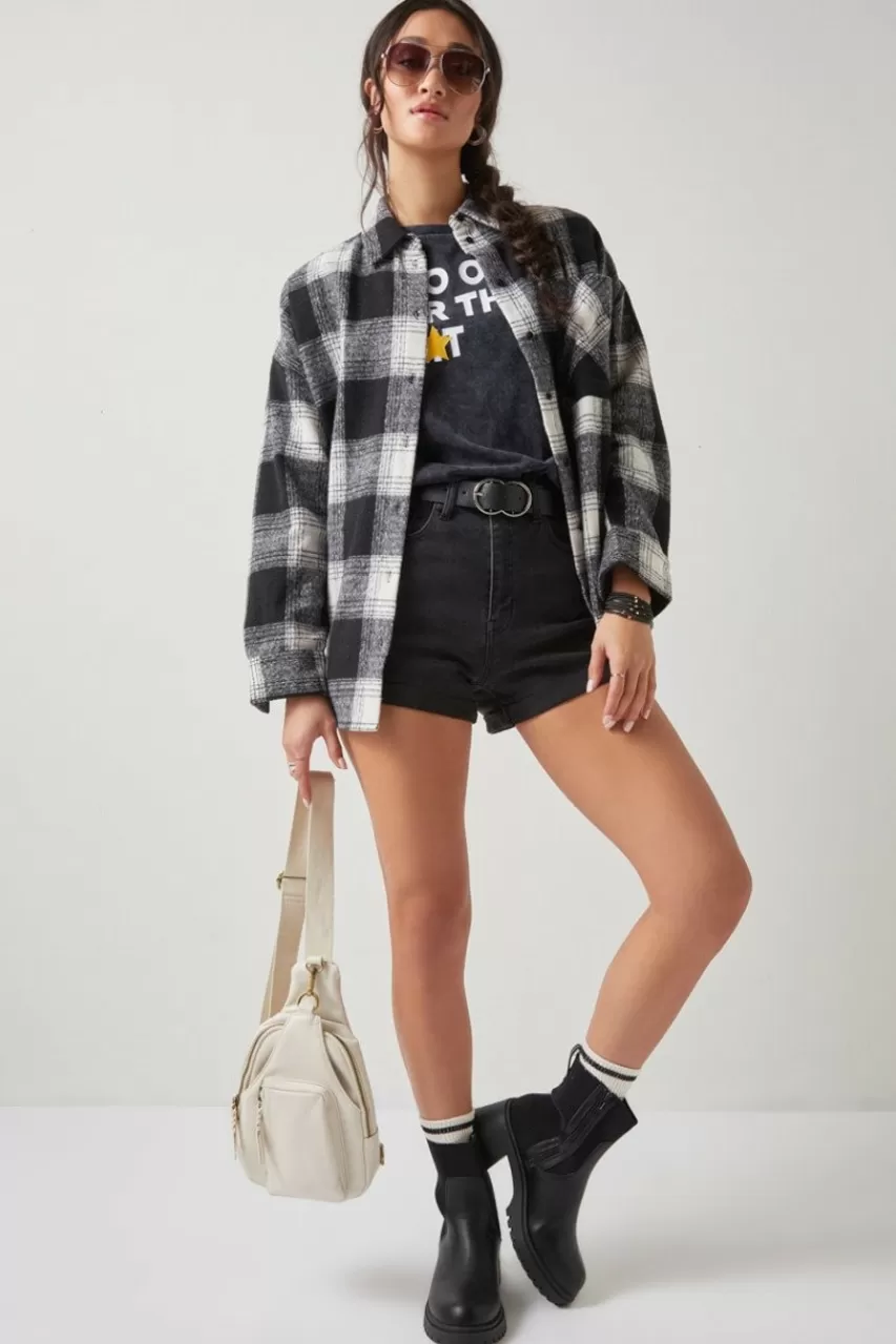 Francesca's Geneva Longline Shacket