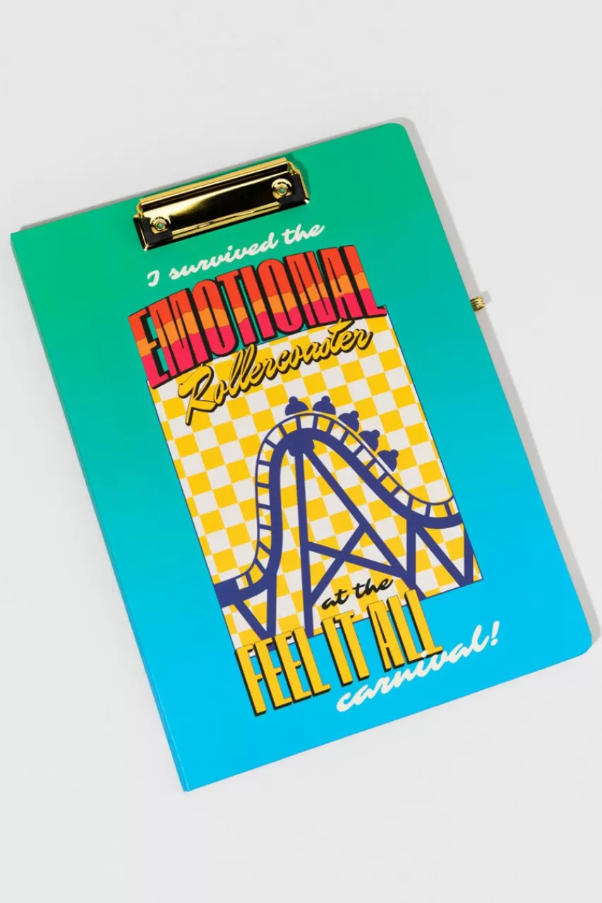 Francesca's Get It Together Clipboard Folio - Emotional Rollercoaster