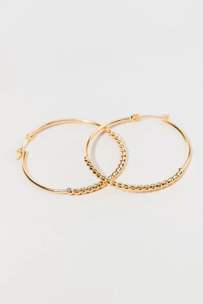 Francesca's Ginger Smooth Hoop Earrings