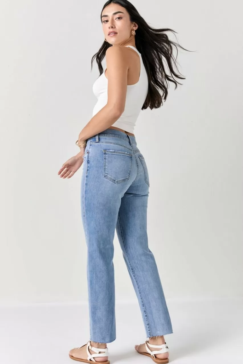 Francesca's Ginnie Mid Rise Skinny Jeans