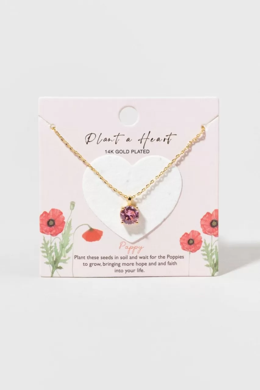 Francesca's Ginnie Poppy Flower Necklace