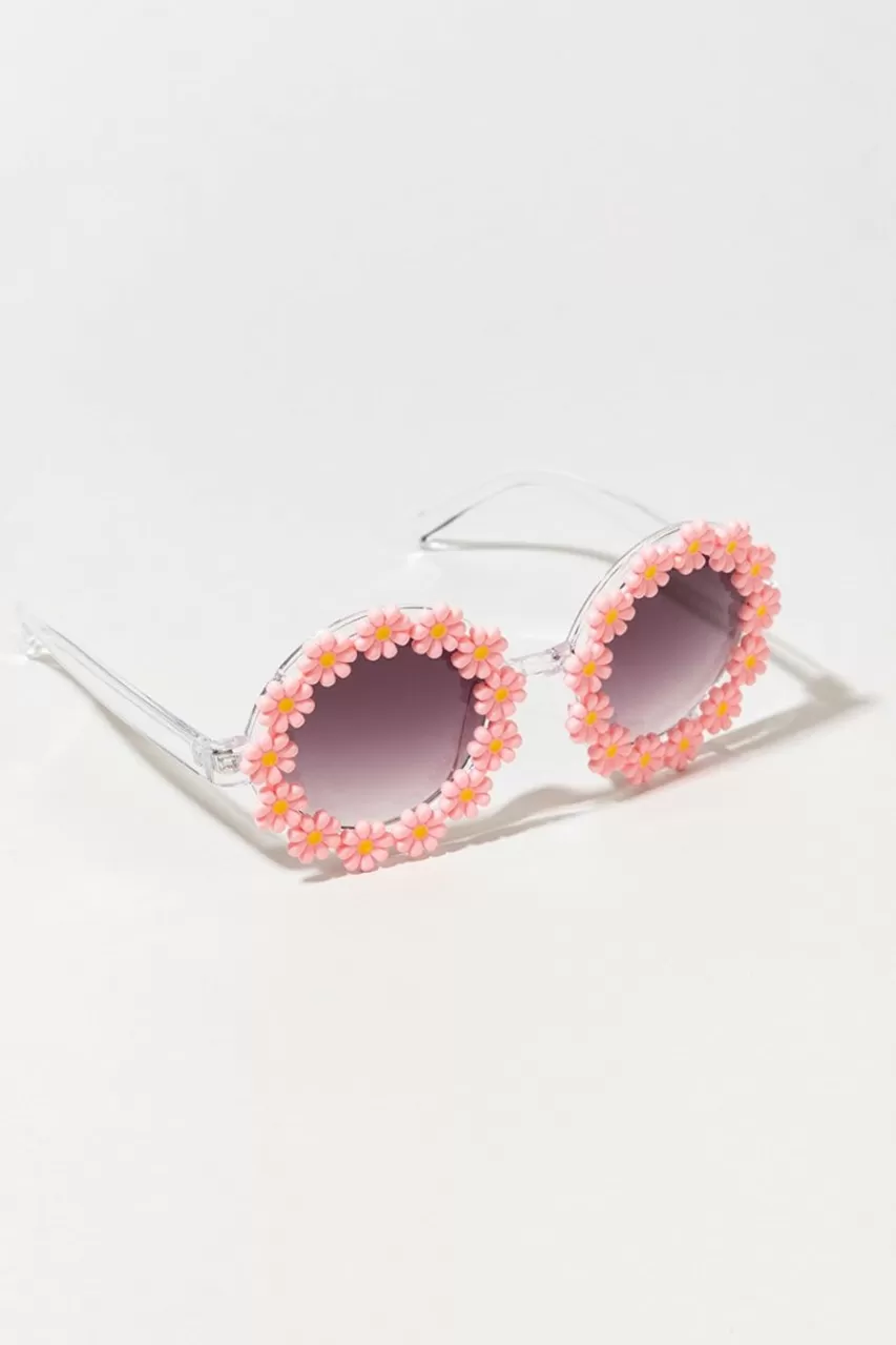 Francesca's Hallie Daisy Embellished Sunglasses