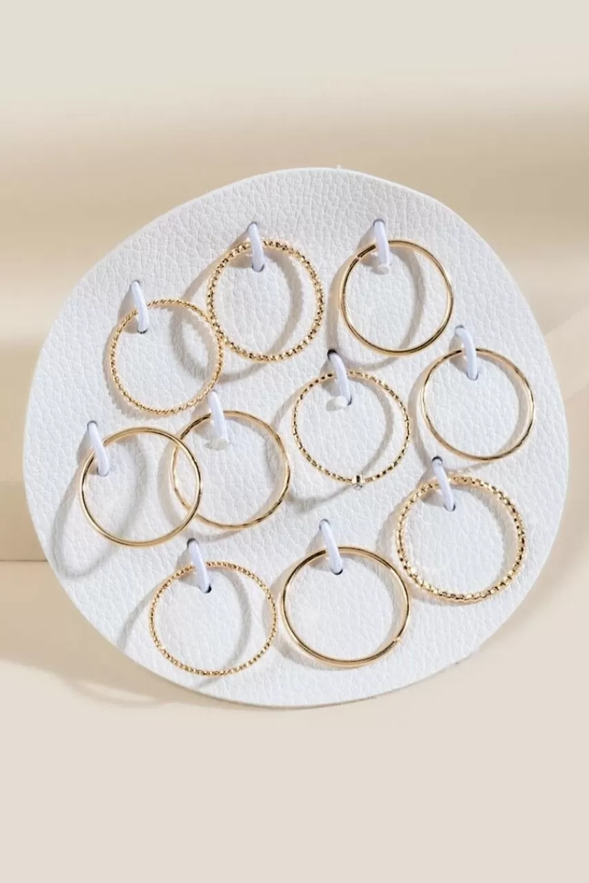 Francesca's Hannah Metal Ring Set