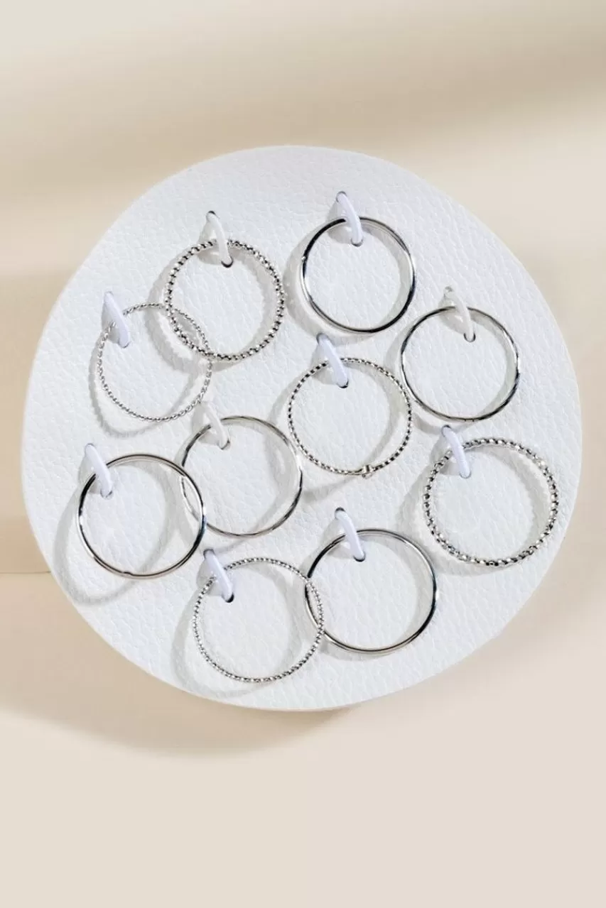 Francesca's Hannah Metal Ring Set In