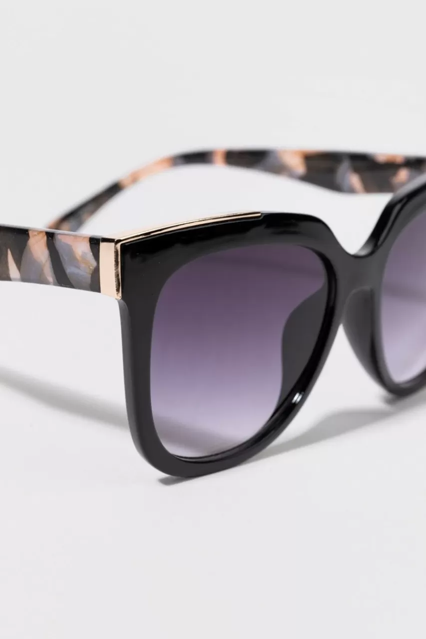 Francesca's Hannah Tortoise Cateye Sunglasses