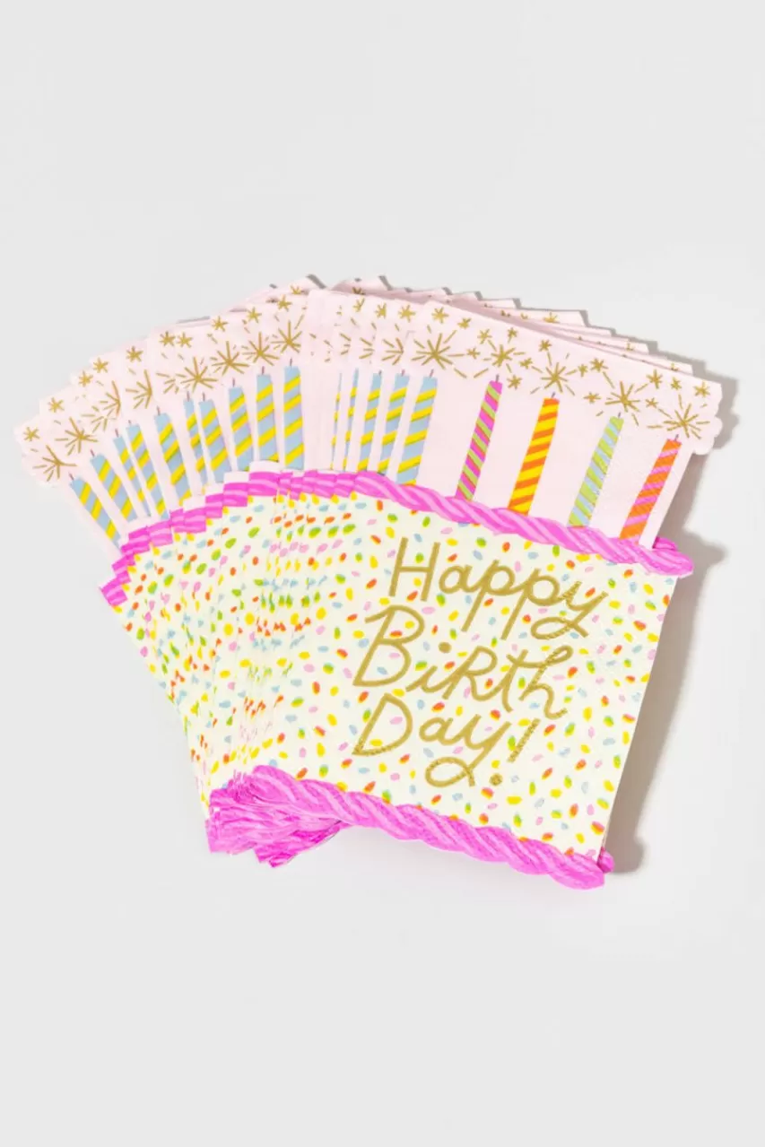 Francesca's Happy Birthday Die Cut Napkins