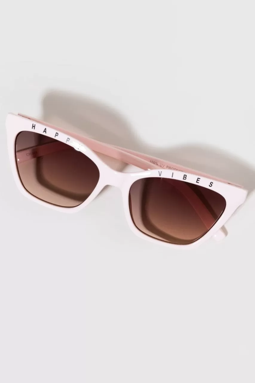 Francesca's Happy Vibes Cat Eye Sunglasses