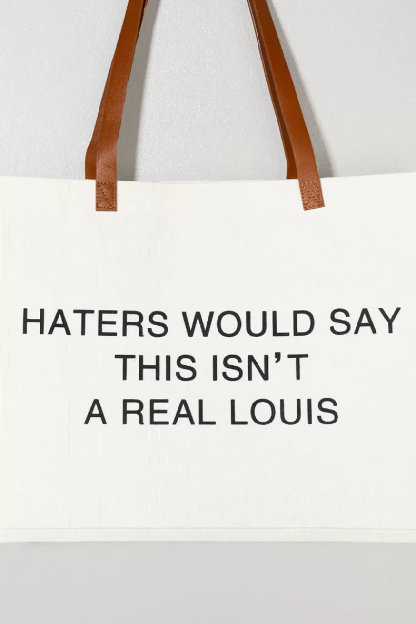 Francesca's Haters Would Say Canvas Tote Bag