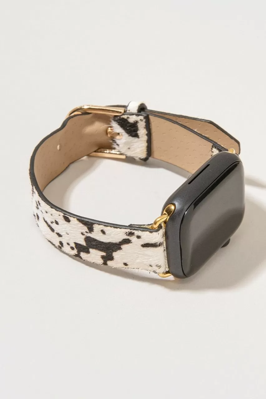 Francesca's Hayde Cow Print Smart Watch Band