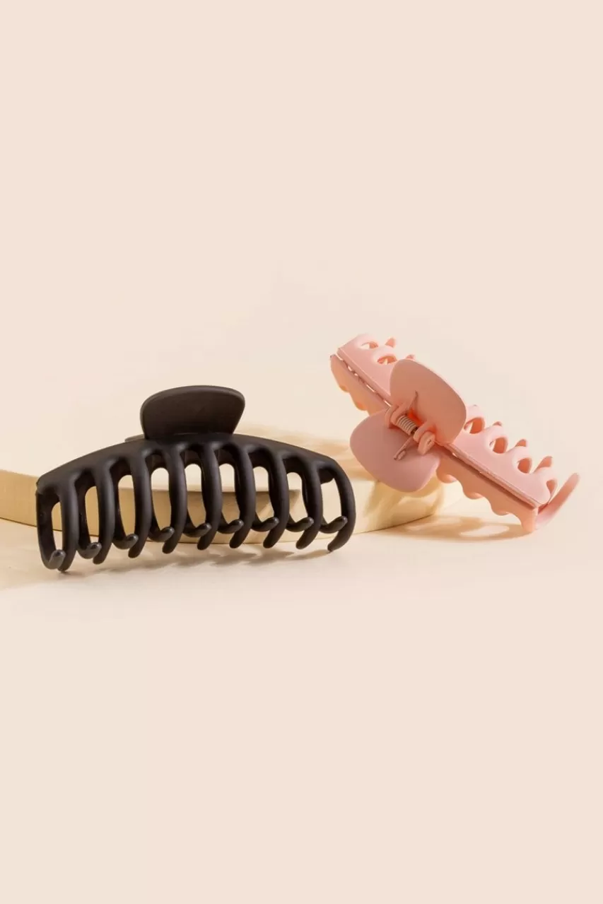 Francesca's Heidi Matte Claw Clip Set