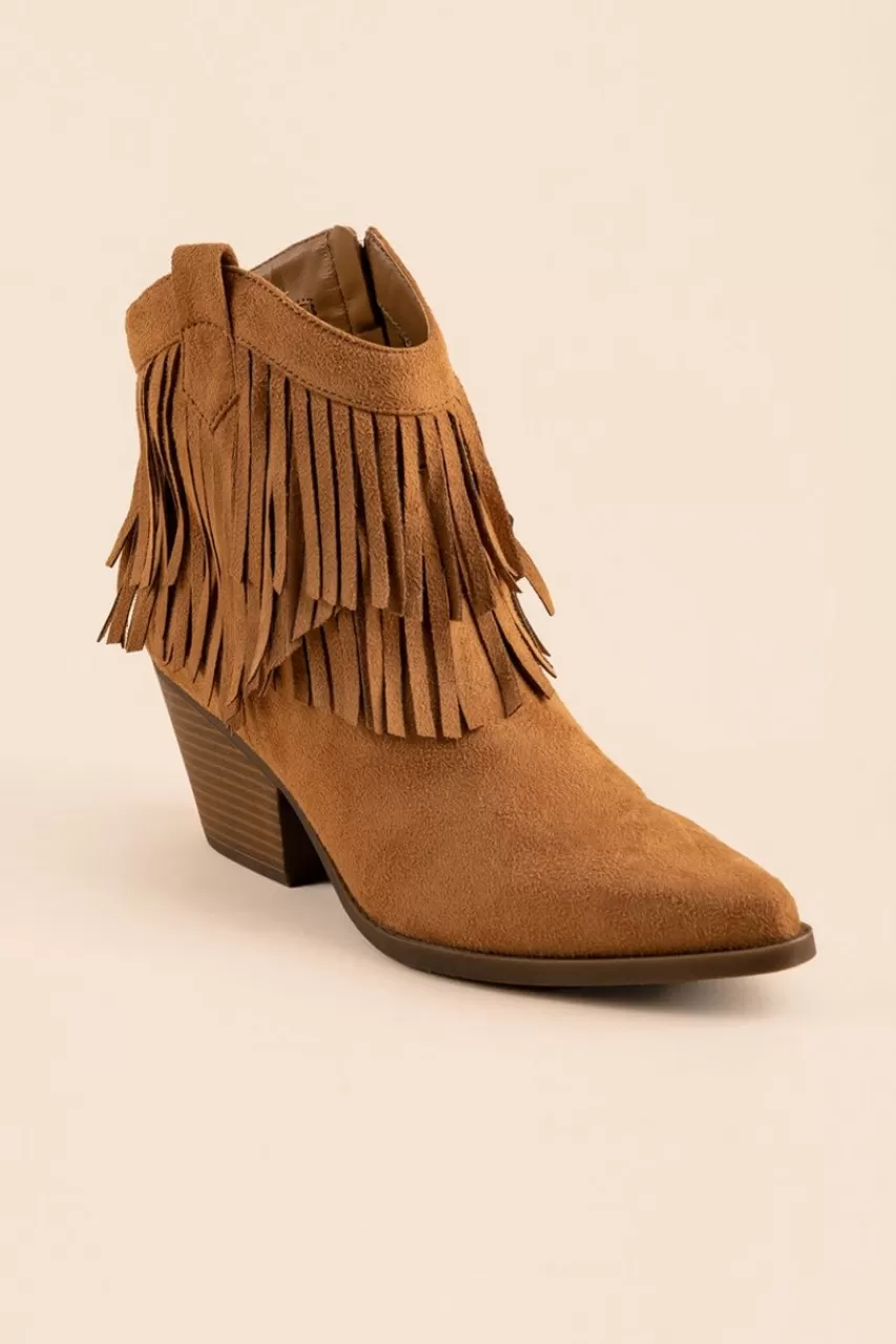 Francesca's Indigo Rd Axwell Fringe Booties