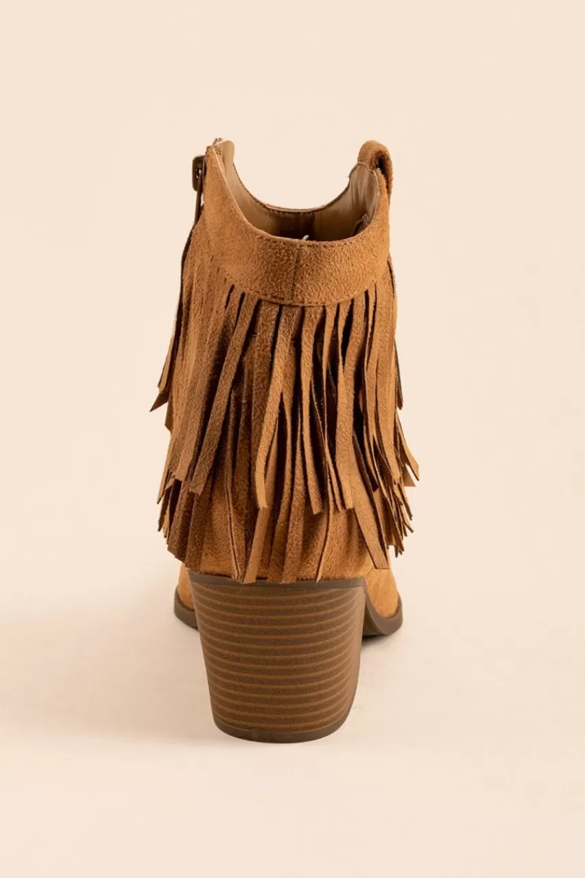 Francesca's Indigo Rd Axwell Fringe Booties