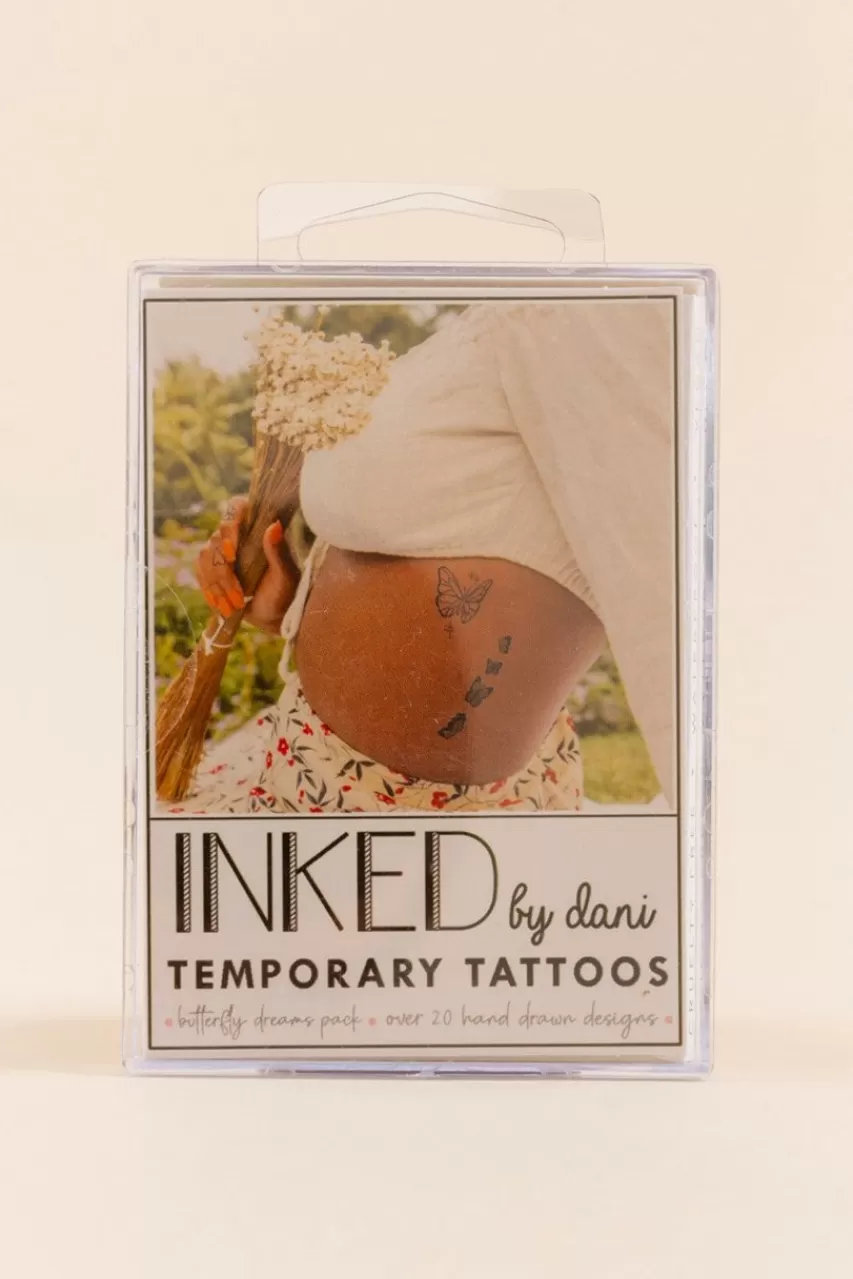 Francesca's Inked By Dani Butterfly Dreams Temporary Tattoo Pack