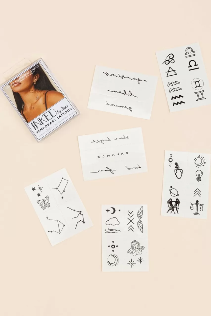 Francesca's Inked By Dani Zodiac Air Temporary Tattoos