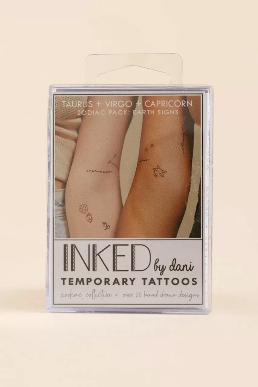 Francesca's Inked By Dani Zodiac Earth Temporary Tattoos