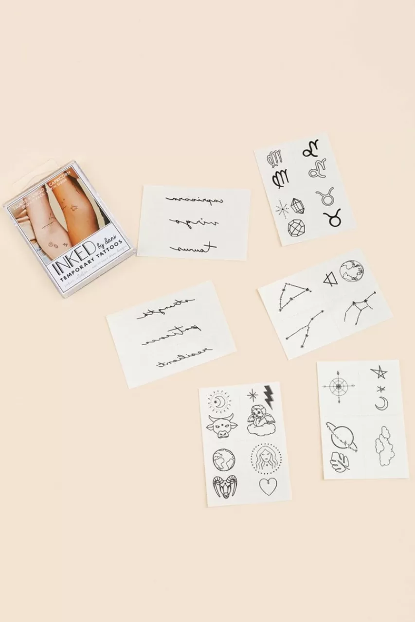 Francesca's Inked By Dani Zodiac Earth Temporary Tattoos