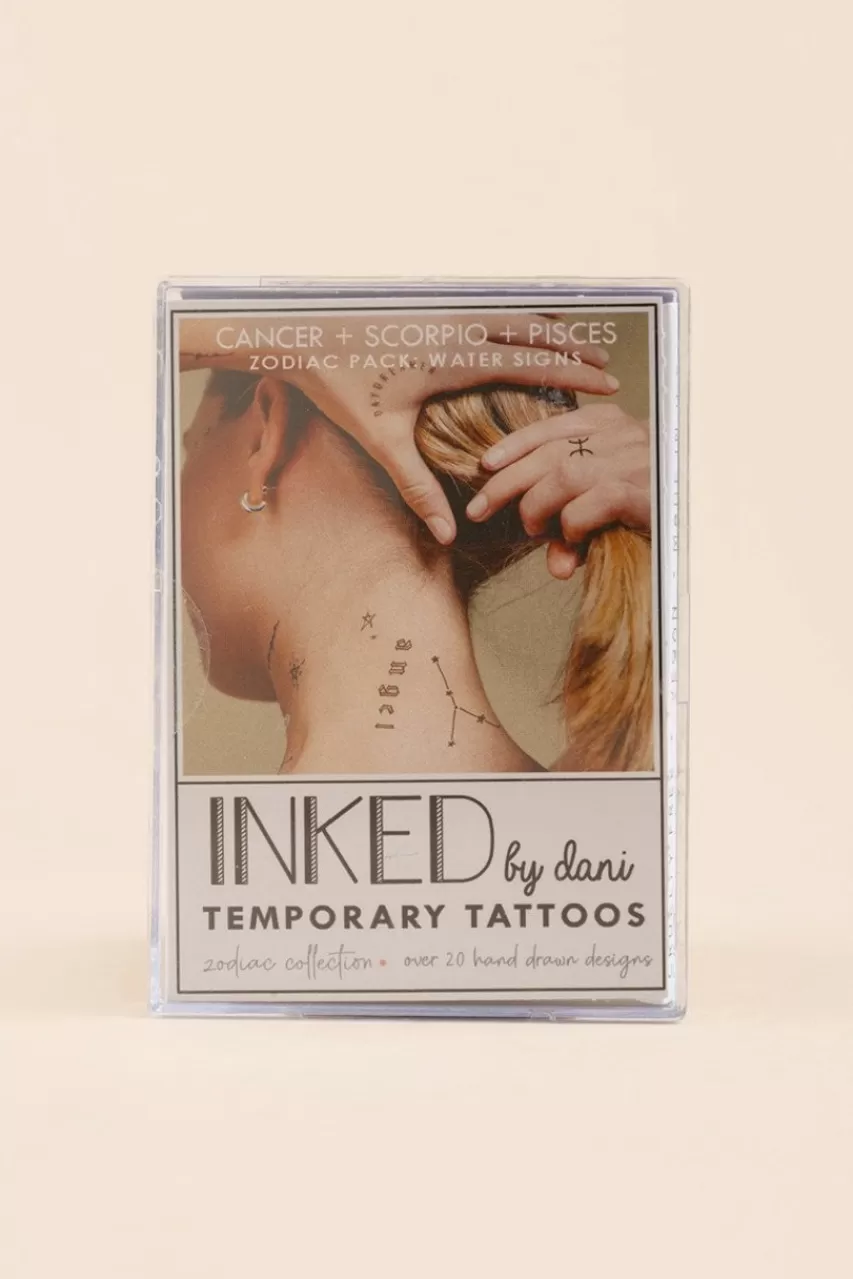 Francesca's Inked By Dani Zodiac Water Temporary Tattoos