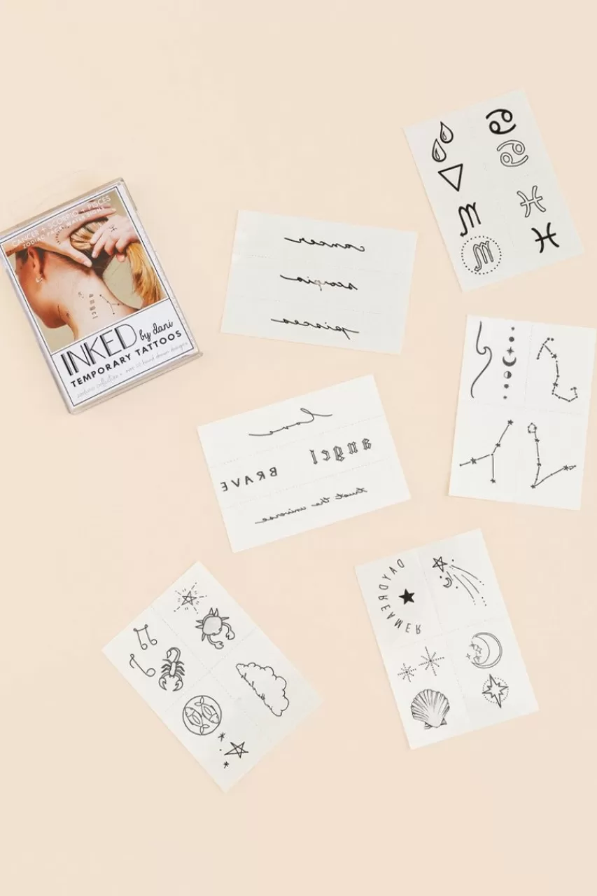 Francesca's Inked By Dani Zodiac Water Temporary Tattoos