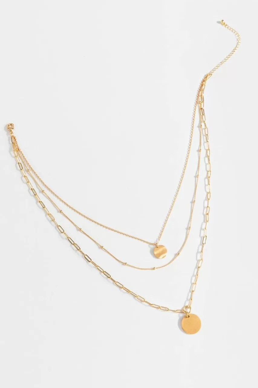 Francesca's Isabel Layered Coin Pendant Necklace
