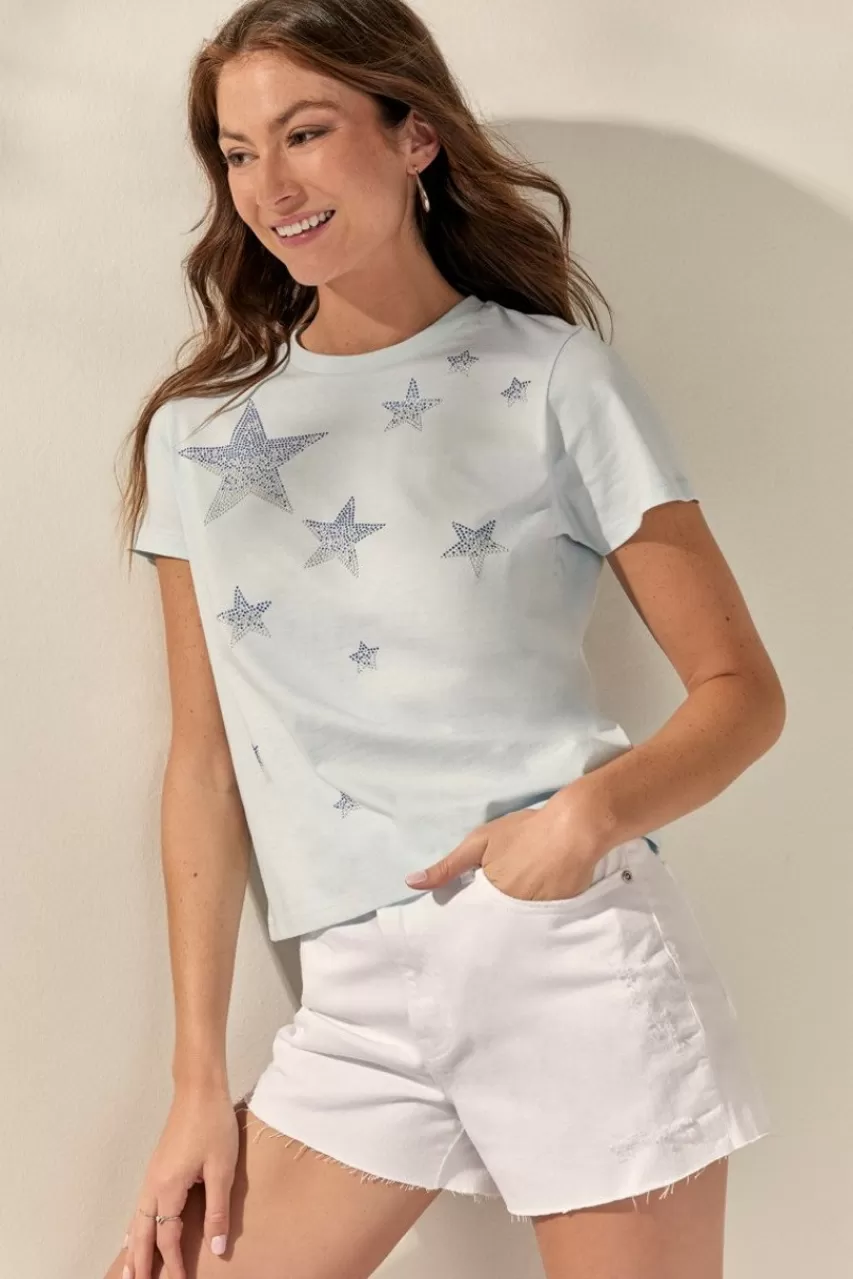 Francesca's Isabelle Star Rhinestone Embellished Top